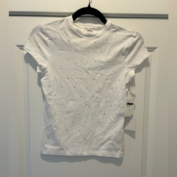 Good American CRYSTAL BABY TEE - Picture 2 of 8
